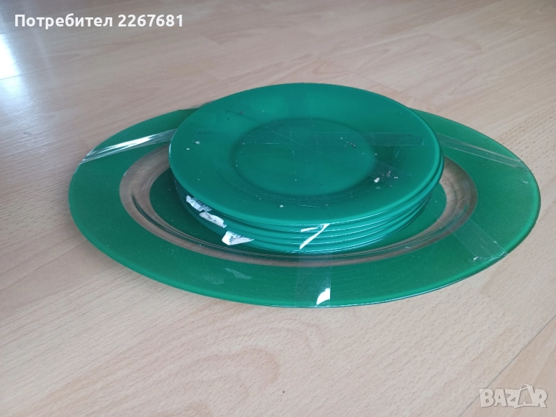 Сервиз 7 стъклени чинии, снимка 1