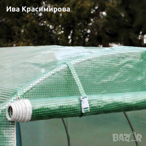 Резервно покривало за оранжерия 3×2×2м Армирано UV , с цип и прозорец, снимка 5 - Оранжерии - 53399752