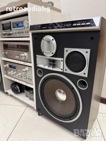 🔈Ретро аудио сет PIONEER синя серия - усилвател, тунер, дек, грамофон, тонколони и рак шкаф🔈, снимка 3 - Аудиосистеми - 56179816