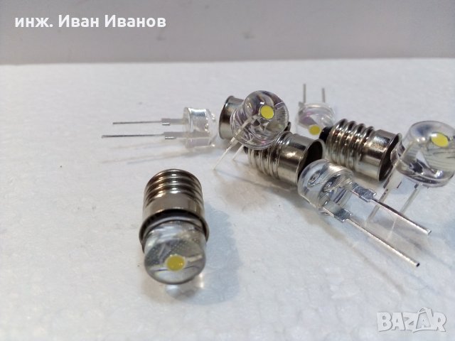 8мм мощни 0.5W топло бели светодиоди с ъгъл на видимост 120 градуса, снимка 3 - Друга електроника - 35839079