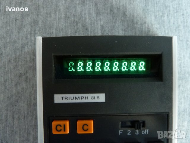 калкулатор TRIUMPH 81S , снимка 3 - Антикварни и старинни предмети - 34495593