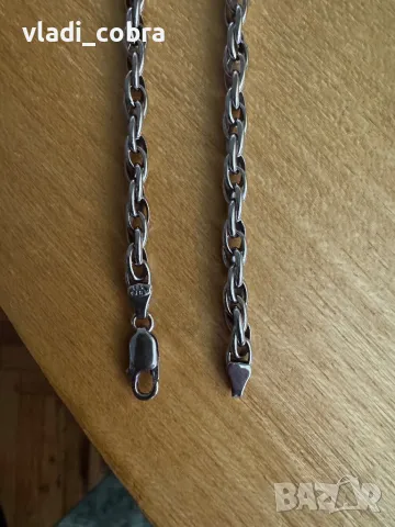 Бяло злато ръчна изработка 14 к 585, снимка 2 - Бижутерийни комплекти - 38002013