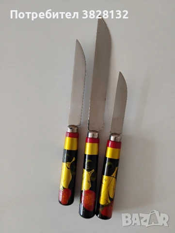 комплект ножове, снимка 3 - Прибори за хранене, готвене и сервиране - 50576892