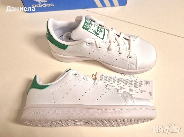 Детски маратонки Adidas & Stan Smith, размер 28, нови, снимка 6 - Детски маратонки - 53739879
