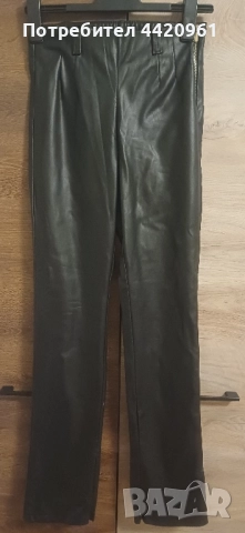 Дамски кожен панталон на Зара