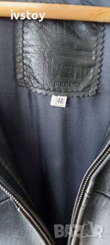 Дамско кожено яке 48 размер. , снимка 3 - Якета - 44228451