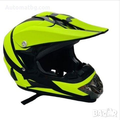 Детска каска за мотор Automat, Кросова, 0111, S, M и L размер, Неон, снимка 2 - Аксесоари и консумативи - 42077426