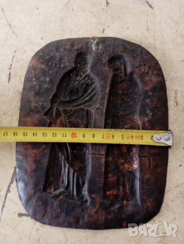 Старо медно пано, снимка 3 - Други ценни предмети - 51765326