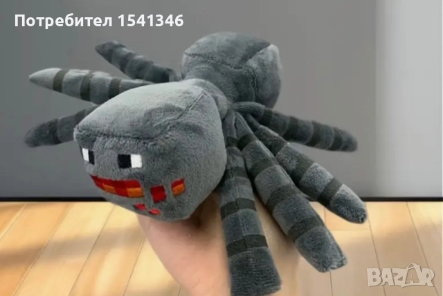 Плюшена играчка Minecraft паяк , снимка 3 - Плюшени играчки - 52182943
