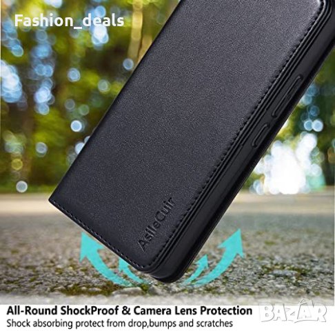 Нов черен кожен калъф кейс гръб за телефон Samsung A53 Защита Самсунг, снимка 5 - Калъфи, кейсове - 40412796