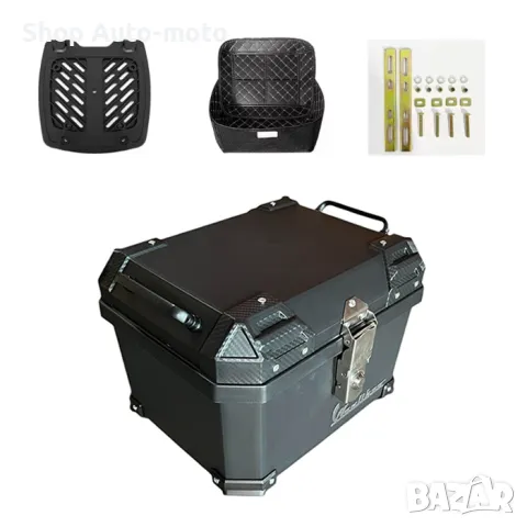 Куфар за мотоциклет Automat, 30L, Водоустойчив, Черен, снимка 2 - Аксесоари и консумативи - 50429531