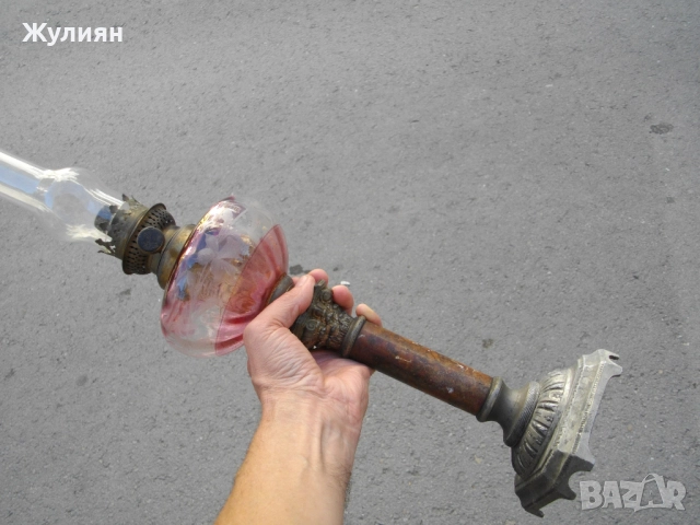 СТАРА ГАЗЕНА ЛАМПА , снимка 11 - Антикварни и старинни предмети - 51464473