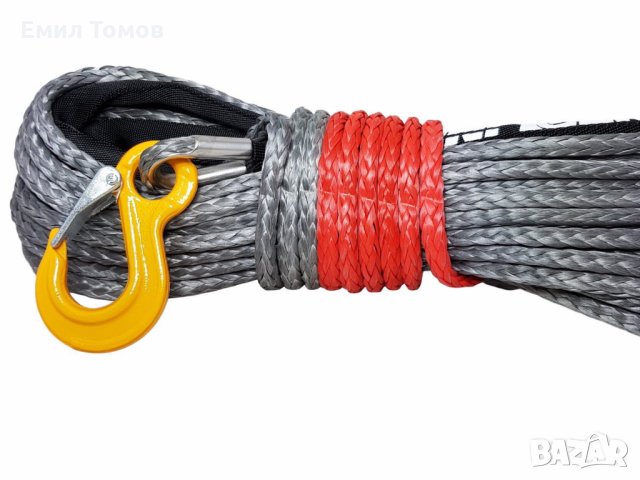 Синтетично въже за лебедки "PowerLine" 28M/8мм,9мм,10мм/ с кука - НОВИ, снимка 2 - Аксесоари и консумативи - 15388849