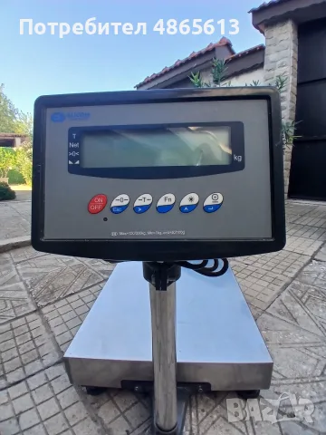 Професионален кантар Elicom 300kg с платформа от неръждаема стомана