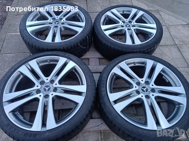 Джанти спорт пакет 19ки 5х112 Mercedes + летни гуми GoodYear, снимка 3 - Гуми и джанти - 52863394