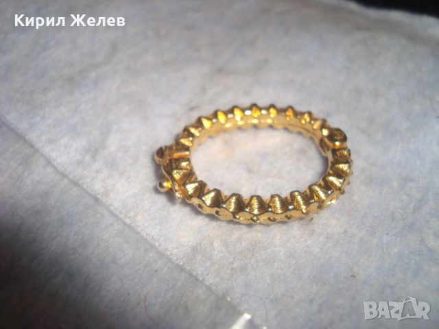 СТАРИННО ВИНТИДЖ ПОЗЛАТЕНО ОРИГИНАЛНО АРТ - ДЕКО БИЖУ 26444, снимка 8 - Антикварни и старинни предмети - 36095145