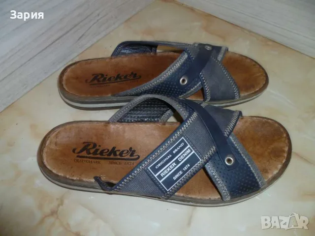 Rieker чехли №44, снимка 4 - Мъжки чехли - 56363179