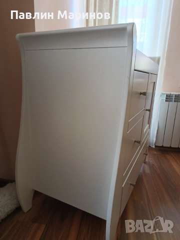 Топ Бебешки Детски Скрин Шкаф Tutti Bambini Lucas Масивно Дърво Повивалник Чекмеджета Дрехи, снимка 3 - Мебели за детската стая - 53795297