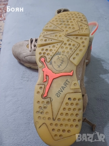 Обувки Nike Air Jordan x Travis Scott 6 Retro British, снимка 5 - Спортни обувки - 52281898