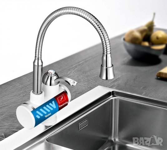 Проточен бойлер 3000W (Смесителна батерия) с дисплей за стоящ монтаж, снимка 5 - Други - 39302226