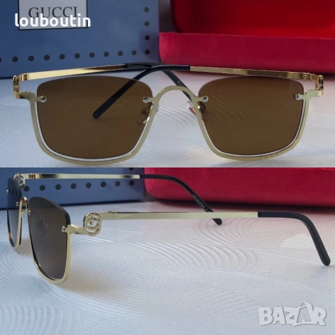 GUCCI 1:1 дамски слънчеви очила правоъгълни 4 цвята, снимка 4 - Слънчеви и диоптрични очила - 52915236