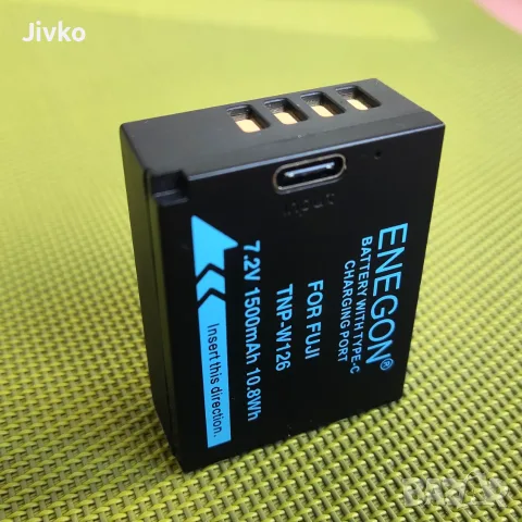 NP-W126 батерия с USB зареждане, снимка 3 - Батерии, зарядни - 55986868
