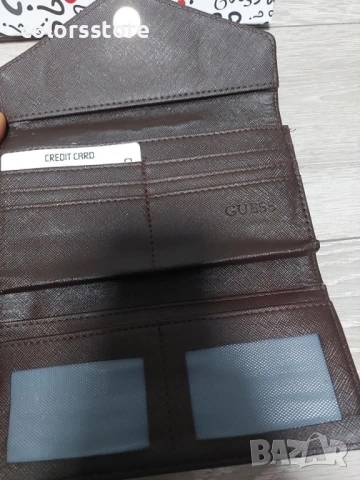 Кафяв портфейл Guess код VK66S, снимка 3 - Портфейли, портмонета - 42161266