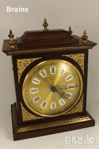 1980's WEIMAR Quartz GDR Немски Настолен Часовник, снимка 3 - Антикварни и старинни предмети - 52990409