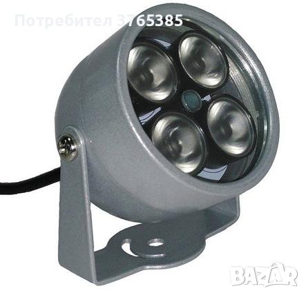 4 LED Infrared CCTV Илюминатор за Нощно Виждане Спомагателно Осветление за Камера за Видеонаблюдение