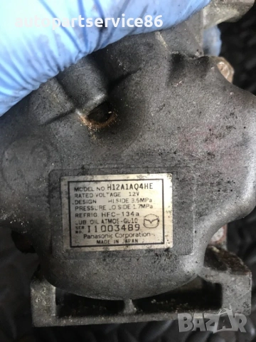 Компресор за климатик за Mazda 6 2.2 Дизел (2007-2011) I1003489, H12A1AQYHE, снимка 2 - Части - 53729720