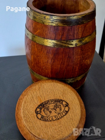 Ретро холандски хумидор (кутия) за пури Schimmelpenninck – Дървено буре, снимка 2 - Антикварни и старинни предмети - 53293492