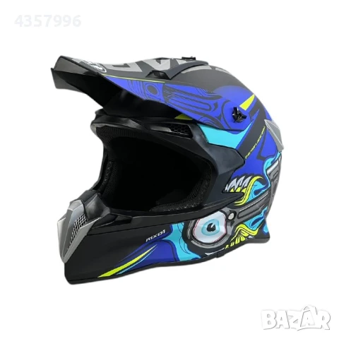 Мотокрос каска 188, S, M, L и XL, 3 цвята, снимка 13 - Аксесоари и консумативи - 50537186