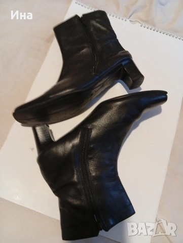 Черни ботушки ARRIVALS ном.40/40.5 естествена кожа, снимка 8 - Дамски ботуши - 53370763