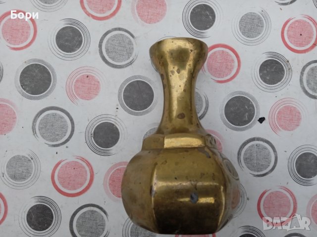 Стара ваза от меснг, снимка 4 - Други ценни предмети - 38989647