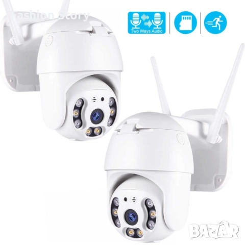 Водоустойчива,  безжична камера с нощно видеонаблюдение и запис на карта, снимка 2 - Други - 51499697