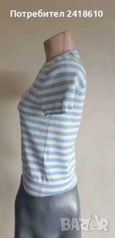 POLO Ralph Lauren Striped Knit Cotton Stretch Womens Size / S НОВО! ОРИГИНАЛ! Дамска Тениска!, снимка 13 - Тениски - 53424591