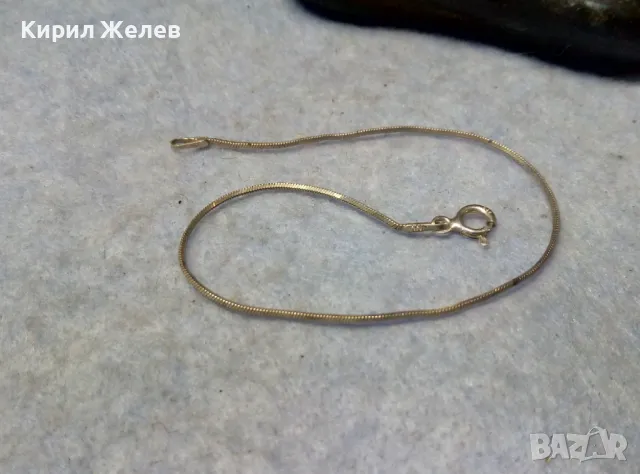 НЕЖНА МАРКОВА ИТАЛИАНСКА СРЕБЪРНА ГРИВНА СРЕБРО 925 INV ITALY 43933, снимка 8 - Гривни - 49757282