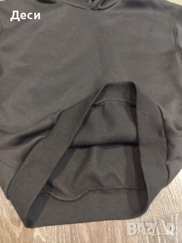 черен суичър с надписи на гърба, снимка 3 - Суичъри - 53538919