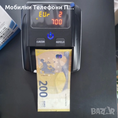 Машинка за разпознаване на фалшиви евро детектор за долари , снимка 2 - Оборудване за магазин - 53088644