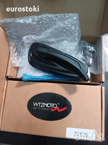 Мотоциклетни огледала WTZMOTO, комплект 2 броя огледало за кормило на мотоциклет, 8 мм, снимка 6 - Аксесоари и консумативи - 52148511