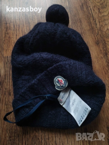 moncler pom pom blue beanie - страхотна дамска шапка , снимка 6 - Шапки - 52887370