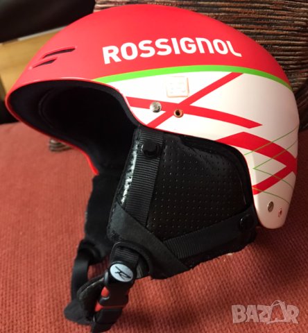 ROSSIGNOL HERO 8 60см- състезателна каска за слалом + метален предпазител/наморник росиньол хиро 8, снимка 2 - Зимни спортове - 42603371