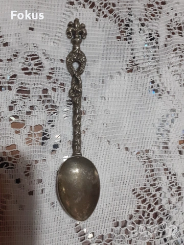 Стара антикварна малка колекционерска лъжичка Италия - N2