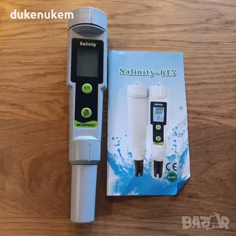 НОВ! Дигитален тестер за соленост и Т, за аквариуми, басейни, вода, снимка 9 - Друга електроника - 49842452