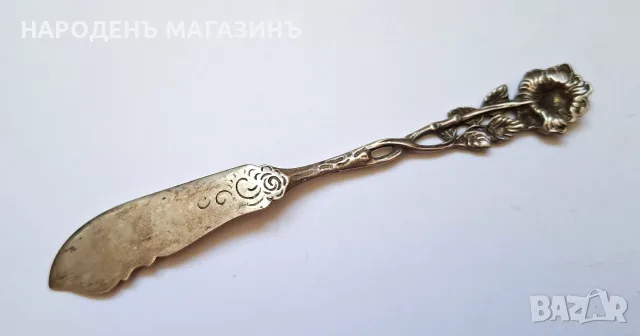 Немски нож сребърно ножче за масло сребро проба 835 сервиз прибори прибор  , снимка 8 - Други ценни предмети - 56009839