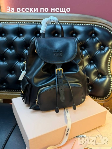 Miu Miu Дамска Раница Естествена Кожа Миу Миу - Налични Различни Цветове Код SK865, снимка 4 - Раници - 53226620