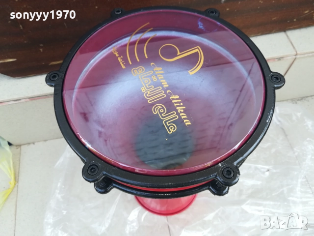 ГОЛЯМА ЧЕРВЕНА ТАРАМБУКА С БОЛТОВЕ-ВНОС СИРИЯ 2108251327LCHERY, снимка 3 - Ударни инструменти - 51441066