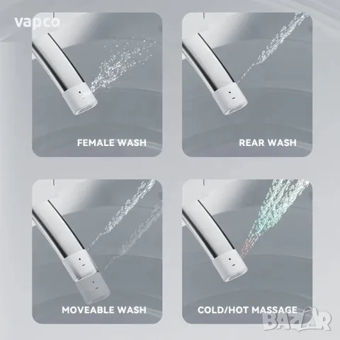 Мултифункционална смарт тоалетна с биде, подгрев, сушене, масаж, снимка 8 - Други - 47427216