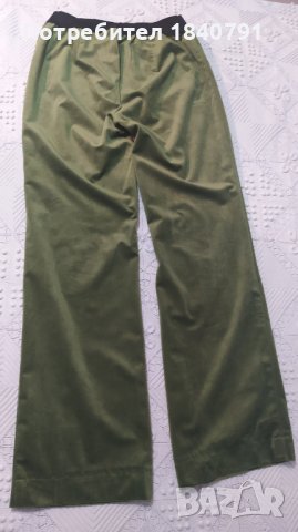НОВ дамски панталон – Made in Italy, памучно кадифе, каки – ХL, снимка 9 - Панталони - 42726416