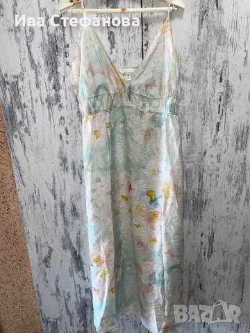 Нова разкошна XL елегантна ежедневна удобна рокля флорален десен нежни цветя , снимка 13 - Рокли - 41674883